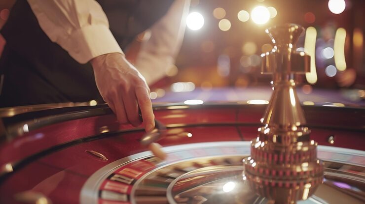 Dream Gaming table selection screen showing multiple game options and live croupiers